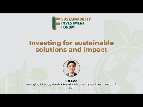 Investing for Sustainable Solutions and Impact | The Edge Singapore